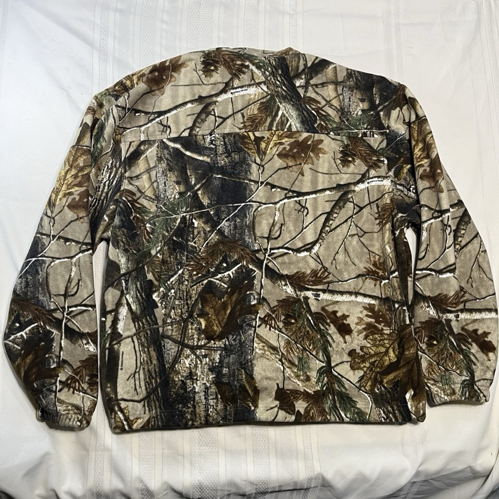 Remington Mossy Oak Camo Fleece Brown Jacket Men’s XL Hunting Full Zip Outdoor - Picture 11 of 12